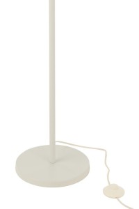 J-Line standing Lamp - metal/rattan - white/natural