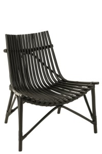 J-Line chair Rattan - jute - black