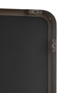 J -Line Spiegel Markus - Metal/Glass - Black - Large - 180 x 80 cm