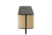 J-Line Molly TV cabinet - wood - natural/black - home accessories