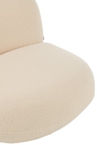 J-Line Lounge Chair Snow Poplar Wood/Foam White/Black