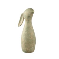 Iemkje Green Cement Rabbit Shaped Statue XL
