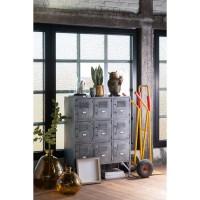 J-Line kast - 9 deuren - metaal - zilver