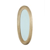 Noam Natural Mango Wood Oval Mirror