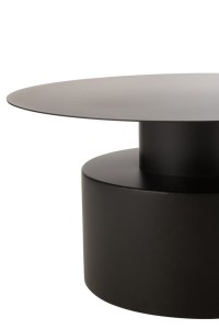 J-Line Coffee Table Round Metal Black