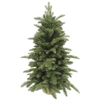 Abies Nordmann Deluxe Kunstkerstboom - H60 x Ø53 cm - Groen