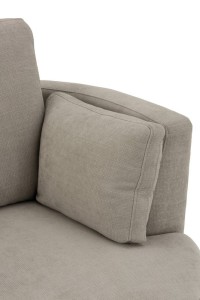 J-Line Lounge chair Swiv Wood/Textile Gray