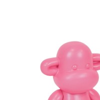 Ornament - Monkey Figurine 'The Legend'- Polyresin - Pink - 33x21x50cm