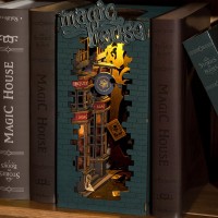 DIY Book Nook Bookend Magic House, Robotime, TGB03, 11x18x24cm