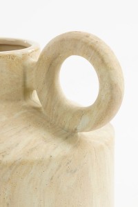 Trentino Vase - L32 x W28 x H27 cm - Ceramic - Beige