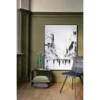 J-Line bijzettafel - glas - zwart