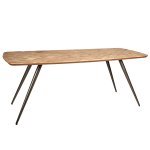 Fieron Natural Acaia Wooden Diningtable Oval 240cm