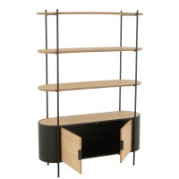 J-Line Rek Uvy Ijzer Naturel/Zwart