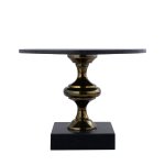 Alano Black Marble Coffee Table Alu Gold Table Leg