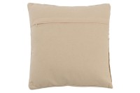 J-Line cushion Fringes Square - cotton - beige