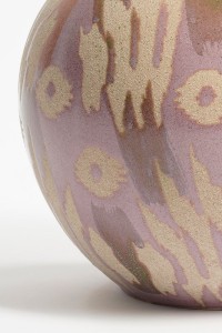 Javi Vase - H28 x Ø42 cm - Ceramic - Pink, Beige