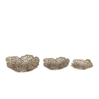 Ryhann Brass Casted Alu Flower Wall Deco Bowl S