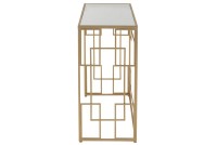 J-Line Console Lines Metal/Glass Gold