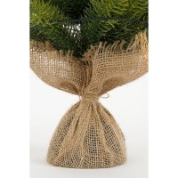 Nagoya Kunstkerstboom in Jute met LED Verlichting - H60 x  Ø44 cm - Groen