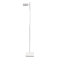 LED cordless lamp "Lupa", 135 cm high, aluminum white and plastic, integrated LEDs, 2400 LM, dimmable, CCT function, 3000-6500 K, RGB light changer
