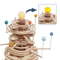 Wooden Puzzle 3D Solar System Planetary Orbits, Robotime, ST001, 34.5x21x32.5cm