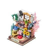 Robotime, DIY Huisje Dreaming Terrace Garden, DS030, 9x9x9,6cm