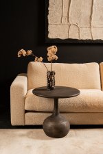 Flos Grey Mango Wooden Side Table Round