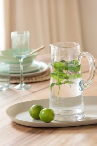 J-Line Lines carafe - glass - transparent