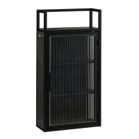 Clifton wall cupboard - L38 x B15 x H74 cm - Metal - Black