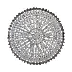 Xavery Copper Round Iron Wall Panel Carved Look L