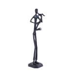 Kali Black Casted Alu Statue Man With Saxophone