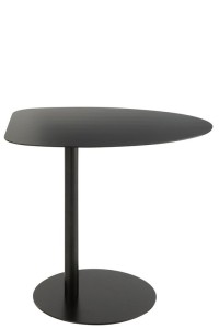 J-Line Side Table Ice Metal Black