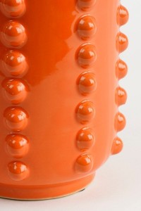 Boaz Vase - H30 x Ø11 cm - Ceramic - Orange