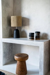 The Serene Candle Holder - Black Natural - L