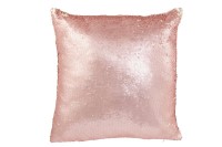 J-Line Reversible Cushion Sequin Pink/Champagne