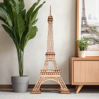 Robotime, 3D Houten Puzzel Eiffeltoren PLUS, TGC02, 42,6x44,6x99,6cm