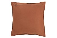 J-Line cushion Square Small - leather - cognac