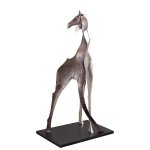 Skye Black Alu Statue Giraffe Shaped Large
