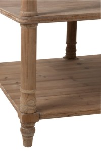 J-Line Console 6 Drawers Wood Natural