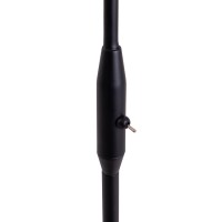 Glas-stand-lamp "Fumoso", vloerlamp gemaakt van metaal en glas in zwart, met E14-aansluiting, voor eetkamer, woonkamer, hal of kantoor, vloerlamp binnen, 150 cm hoog.