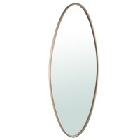 Serine Sand Steel Oval Mirror Large