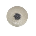 Vojtech White Round Poly Shell Bamboo Wall Panel L