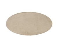 J-Line carpet Round Handmade - viscose - beige