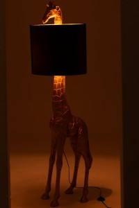 J-Line lamp Giraffe - polyresin - black/gold