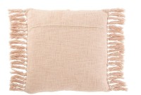 J-Line cushion Square Check - cotton - polyester - pink