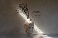 J-Line Vase Pot Antique Clay Beige Large