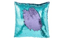 J-Line Cushion Reversible Sequin Blue/Purple