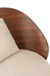J-Line Lounge chair Plywood/Metal Brown/Beige