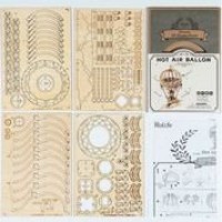 Robotime, 3D Houten Puzzel Merry Go Round, TG404, 12x12x15 cm