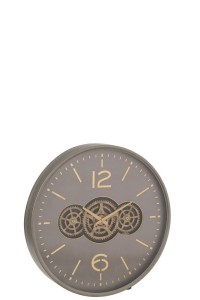 J -Line Klok gear - Wood - Gray/Gold - Large - Ø 60 cm